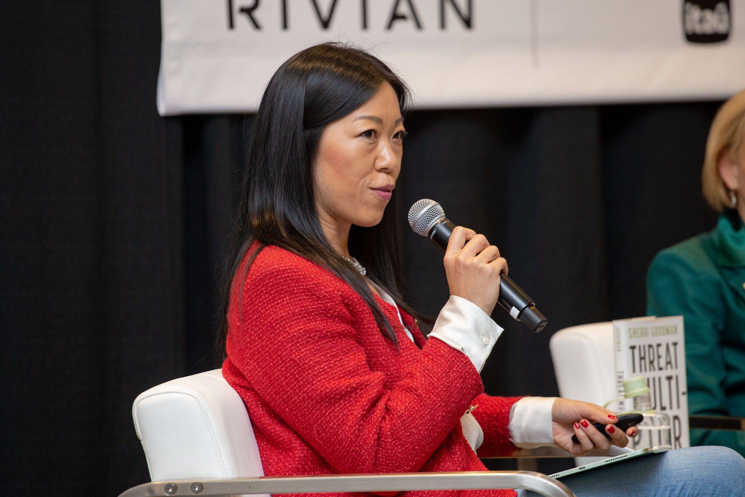 Michelle Li on stage at SXSW